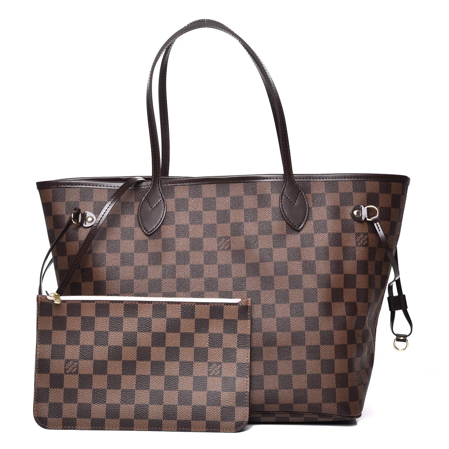 neverfull mm damier ebene rose ballerine