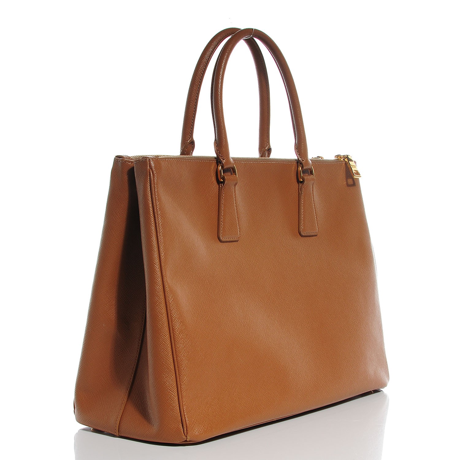 prada saffiano caramel