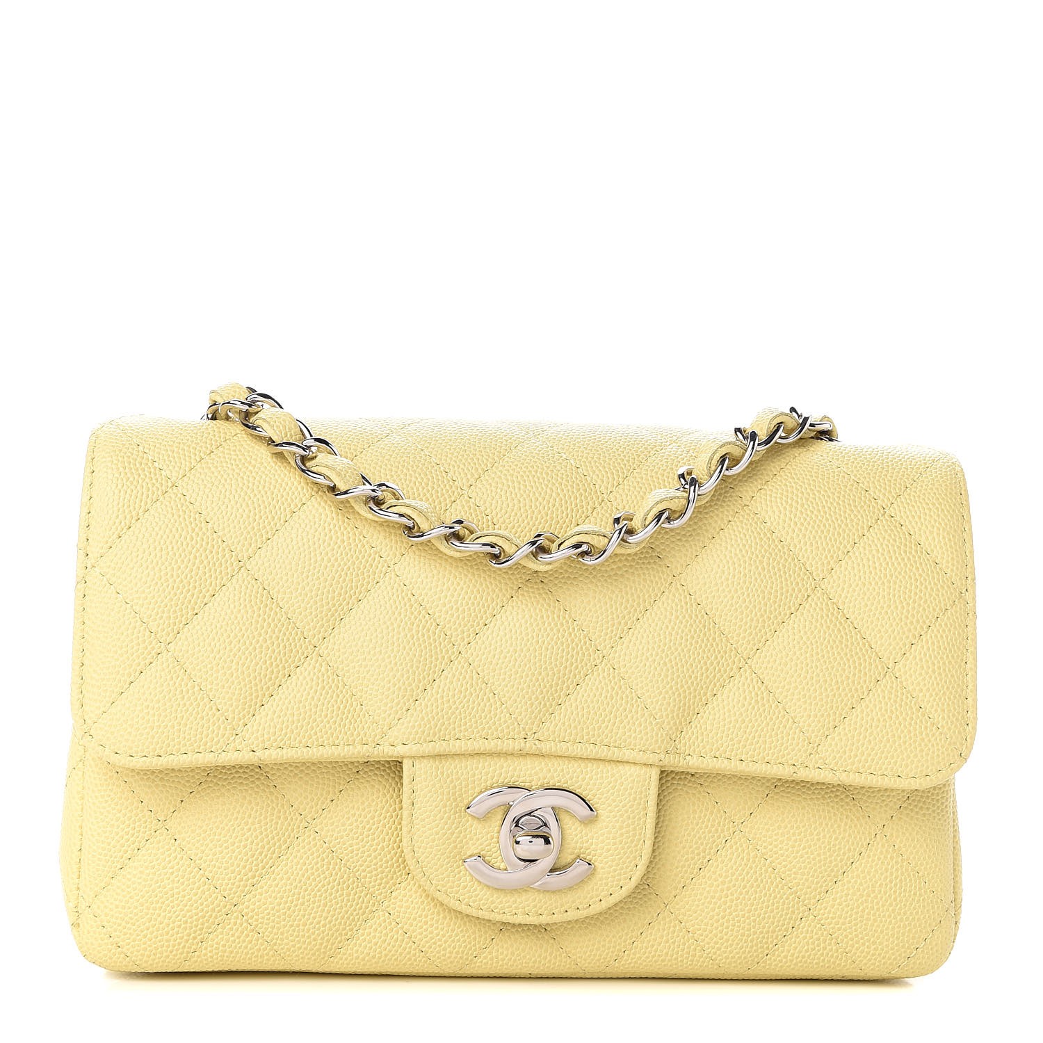 chanel mini yellow