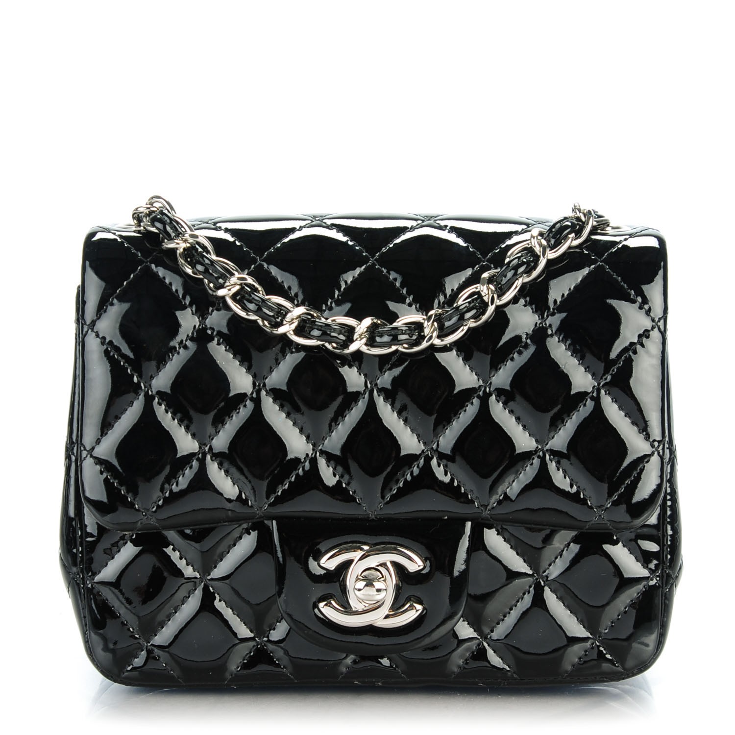 chanel mini patent leather