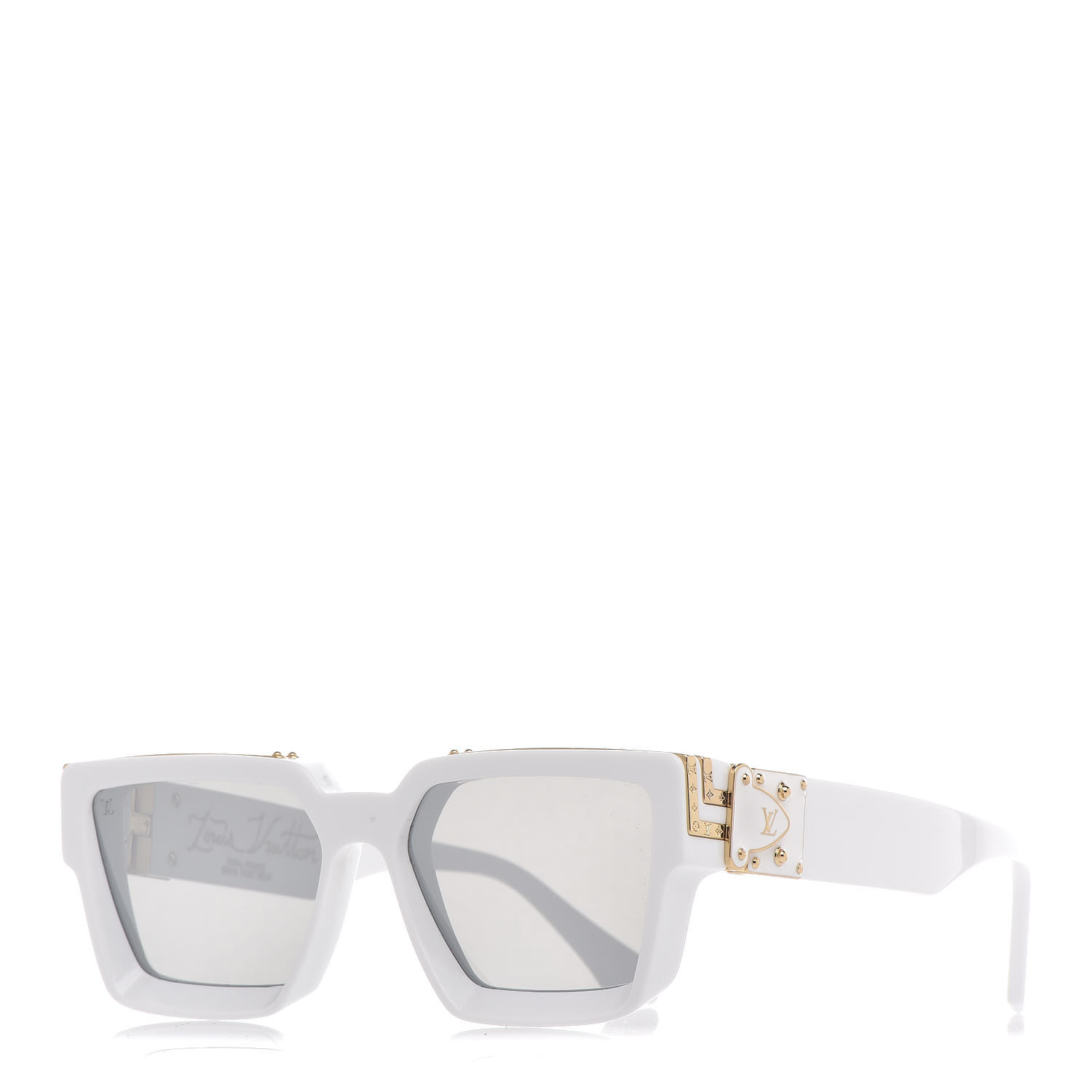 LOUIS VUITTON Acetate 1.1 Millionaires Z1166E Sunglasses White