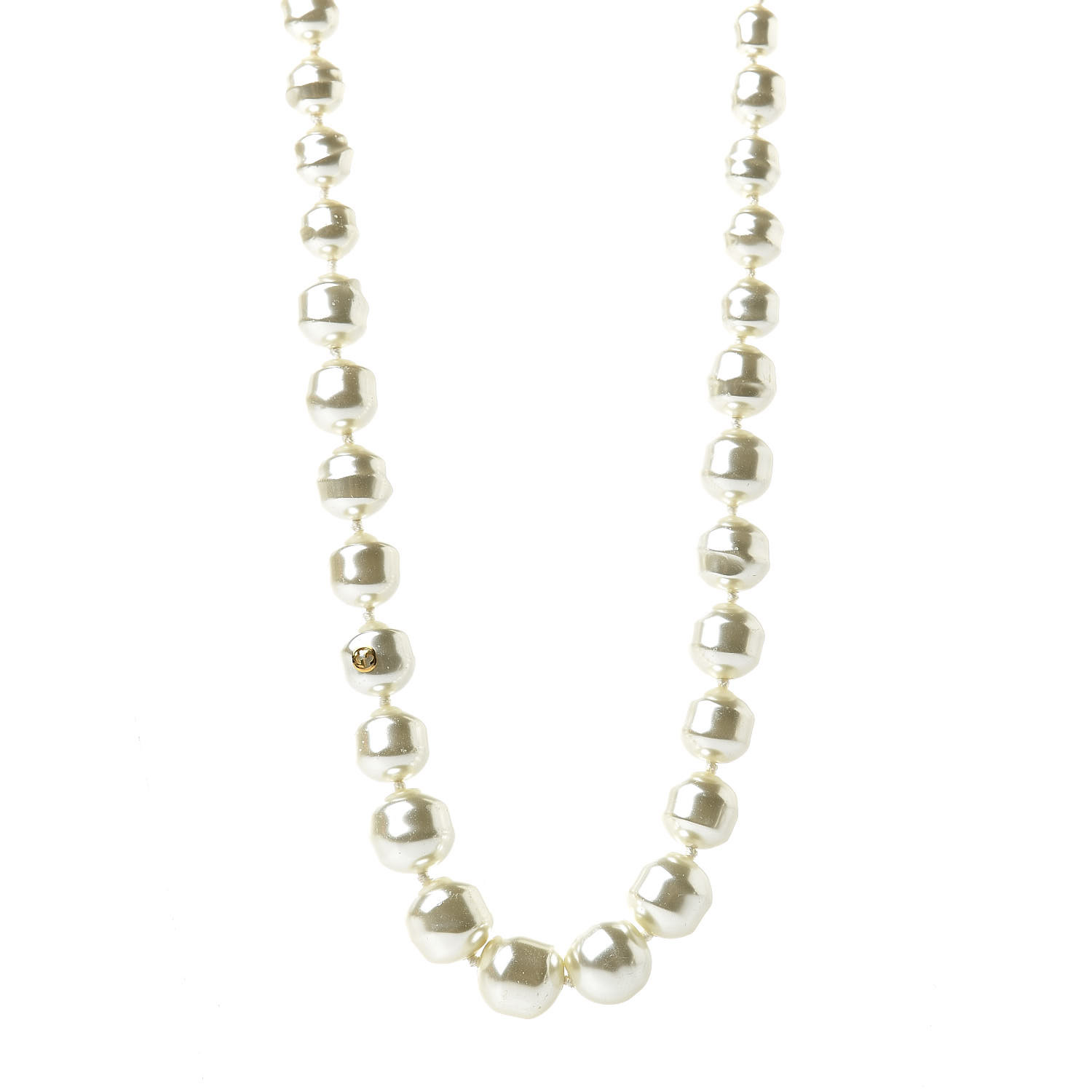 gucci double g pearl necklace