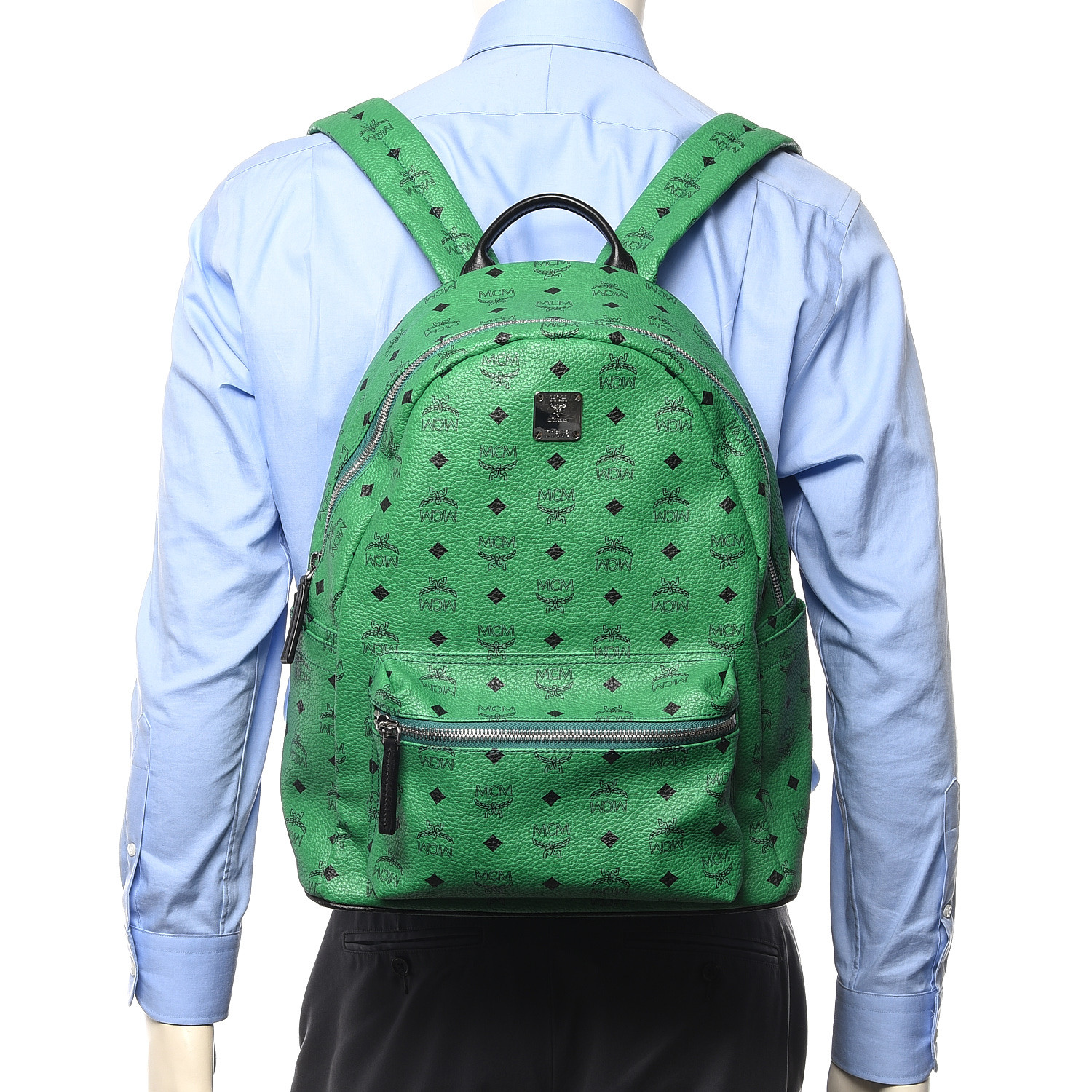 Mcm backpack cheap green