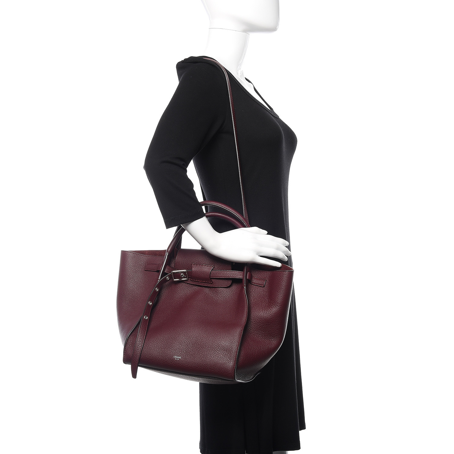 celine small big bag burgundy