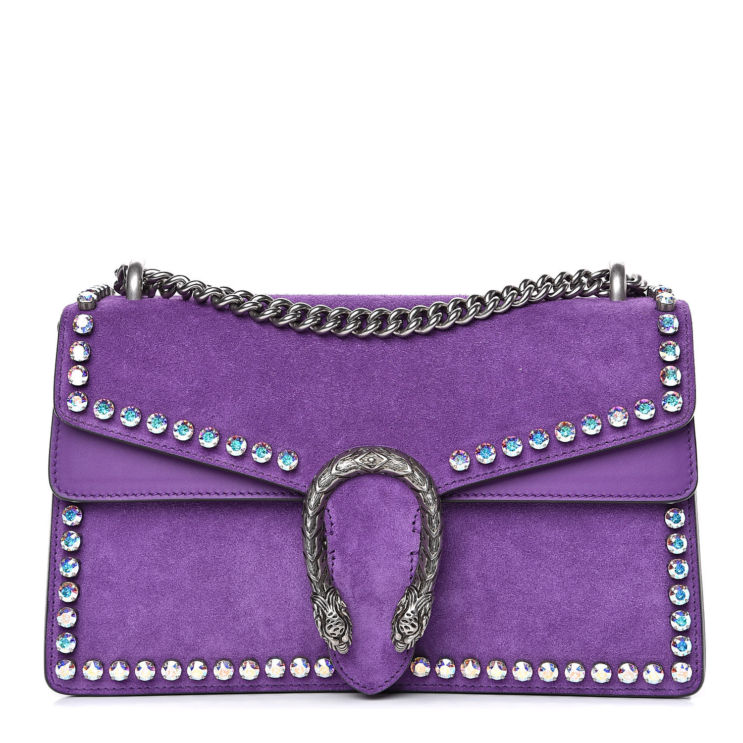 purple suede gucci bag