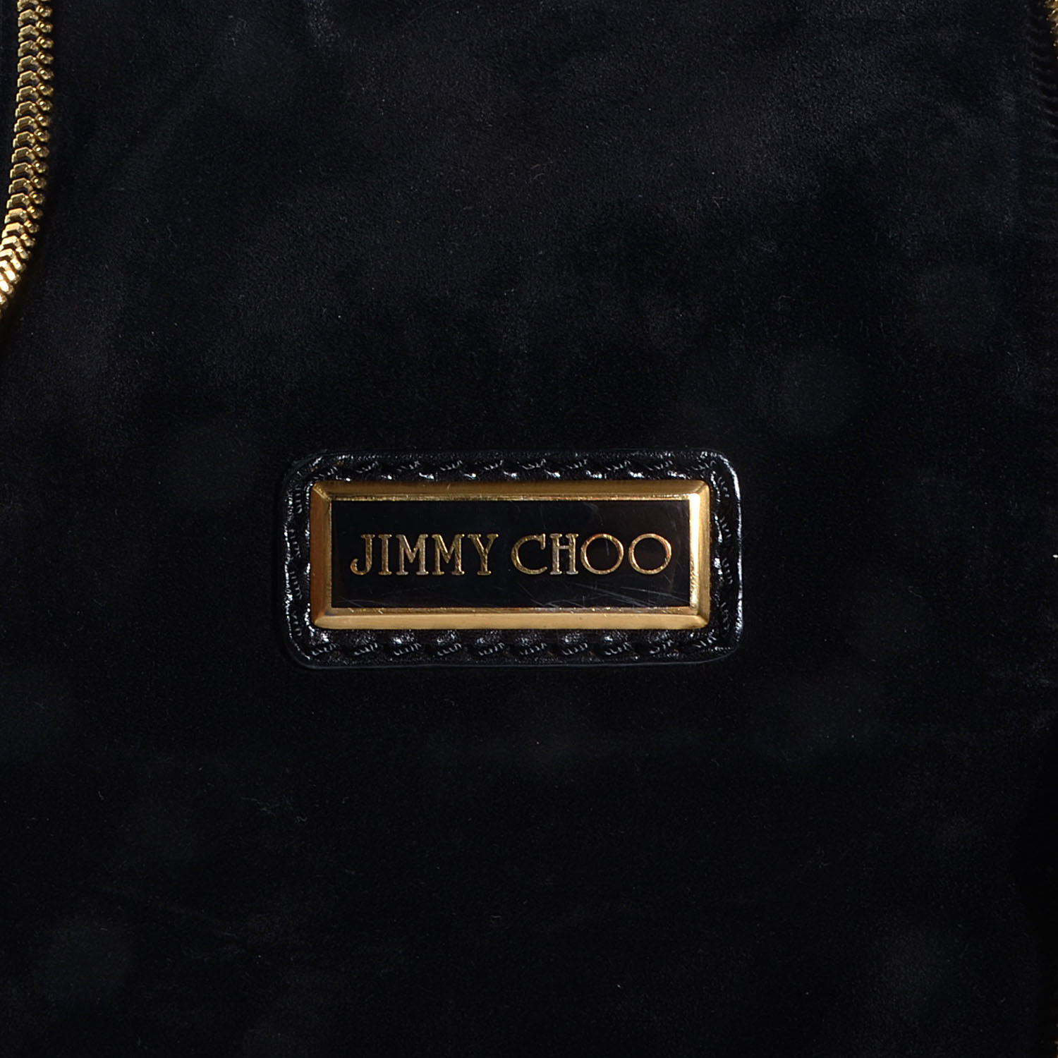 jimmy choo black leather purse