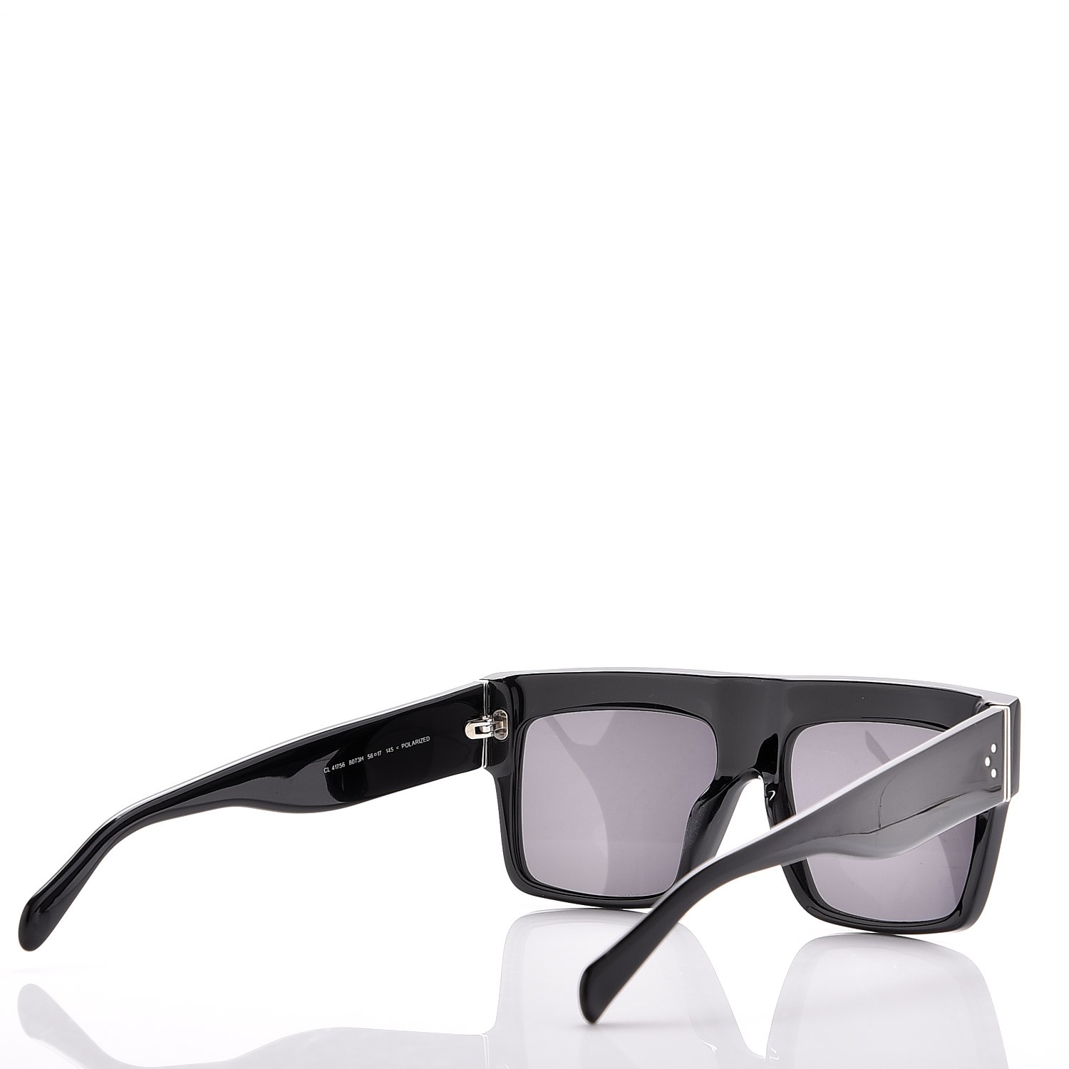 CELINE Polarized ZZ Top Sunglasses CL 41756/S Black 225437