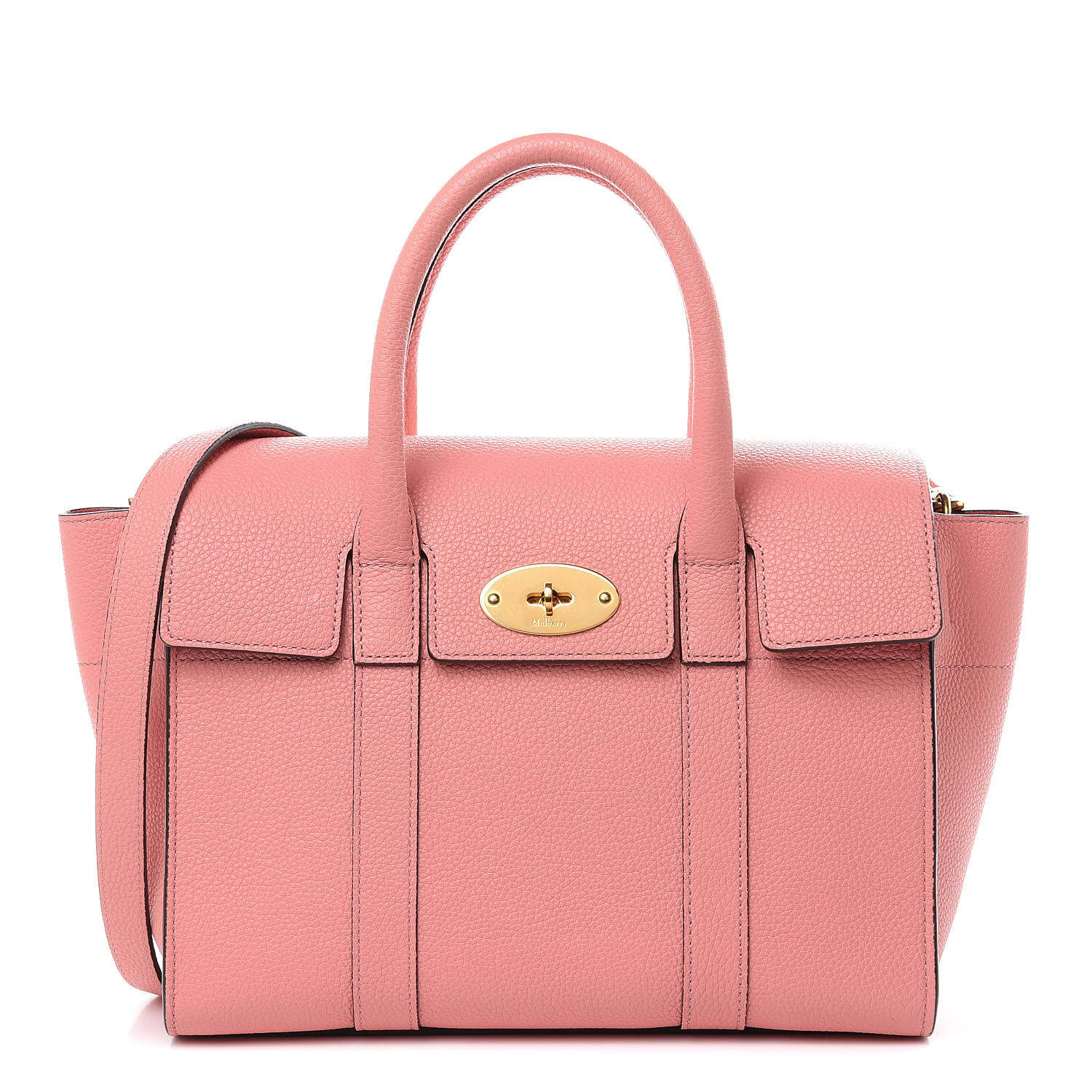 MULBERRY Classic Grain Small New Bayswater Macaroon Pink 463902 ...