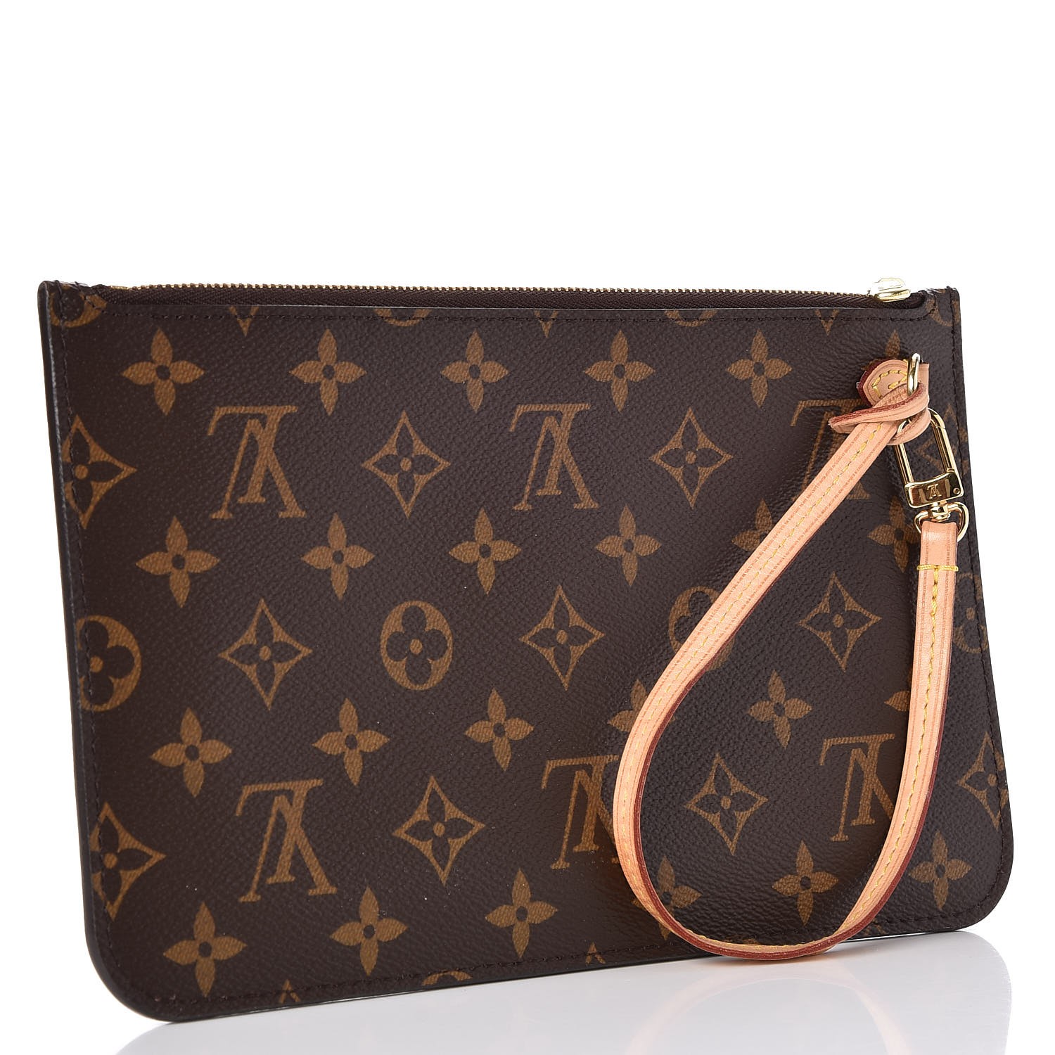 LOUIS VUITTON Neverfull MM Monogram Canvas Tote Shoulder Bag Rose Ball