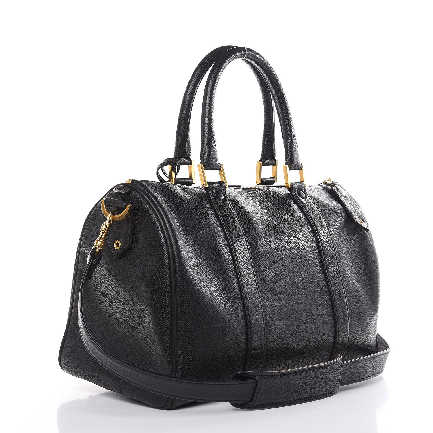 CHANEL Caviar Timeless CC Duffel Bag Black 462433