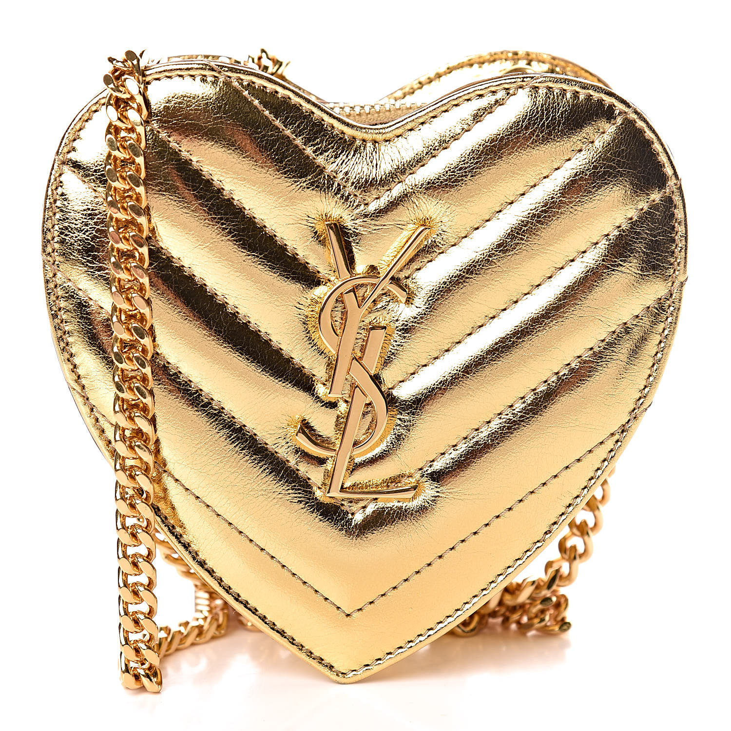 ysl heart chain bag