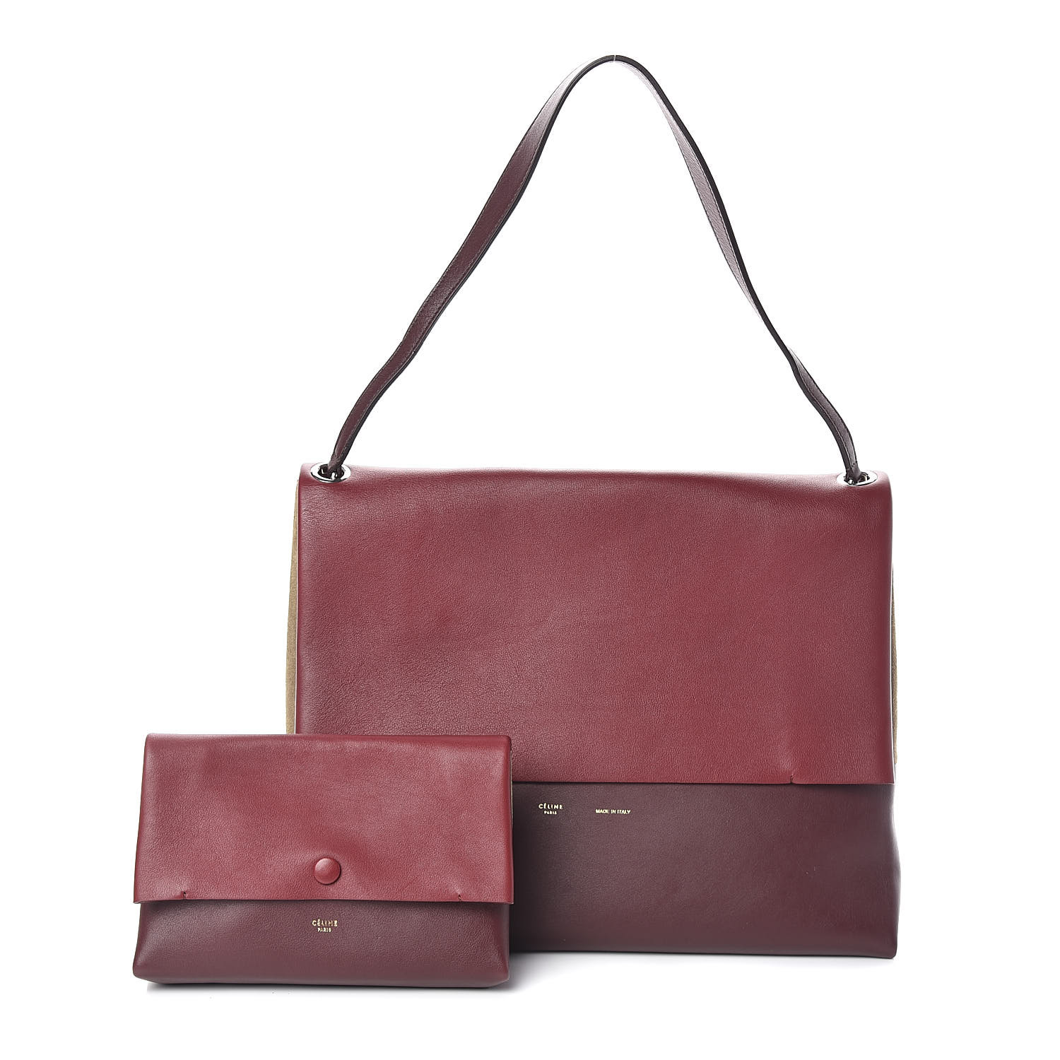 burgundy celine bag