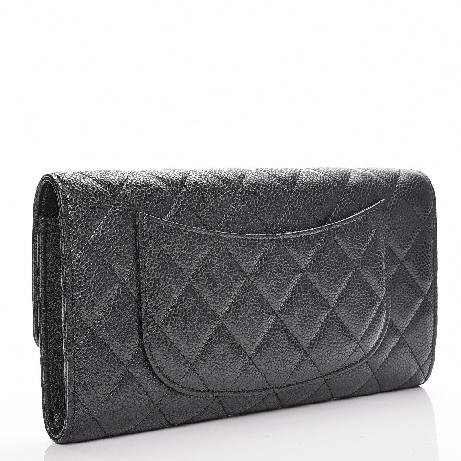 chanel wallet caviar black price