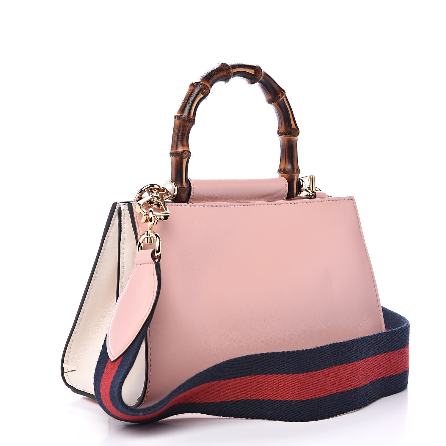 gucci pink bamboo bag