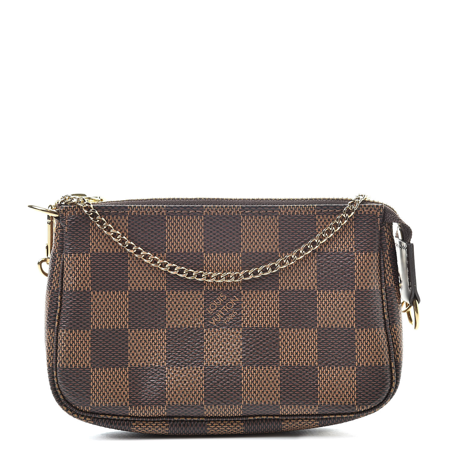 louis vuitton pochette accessoires damier ebene mini brown