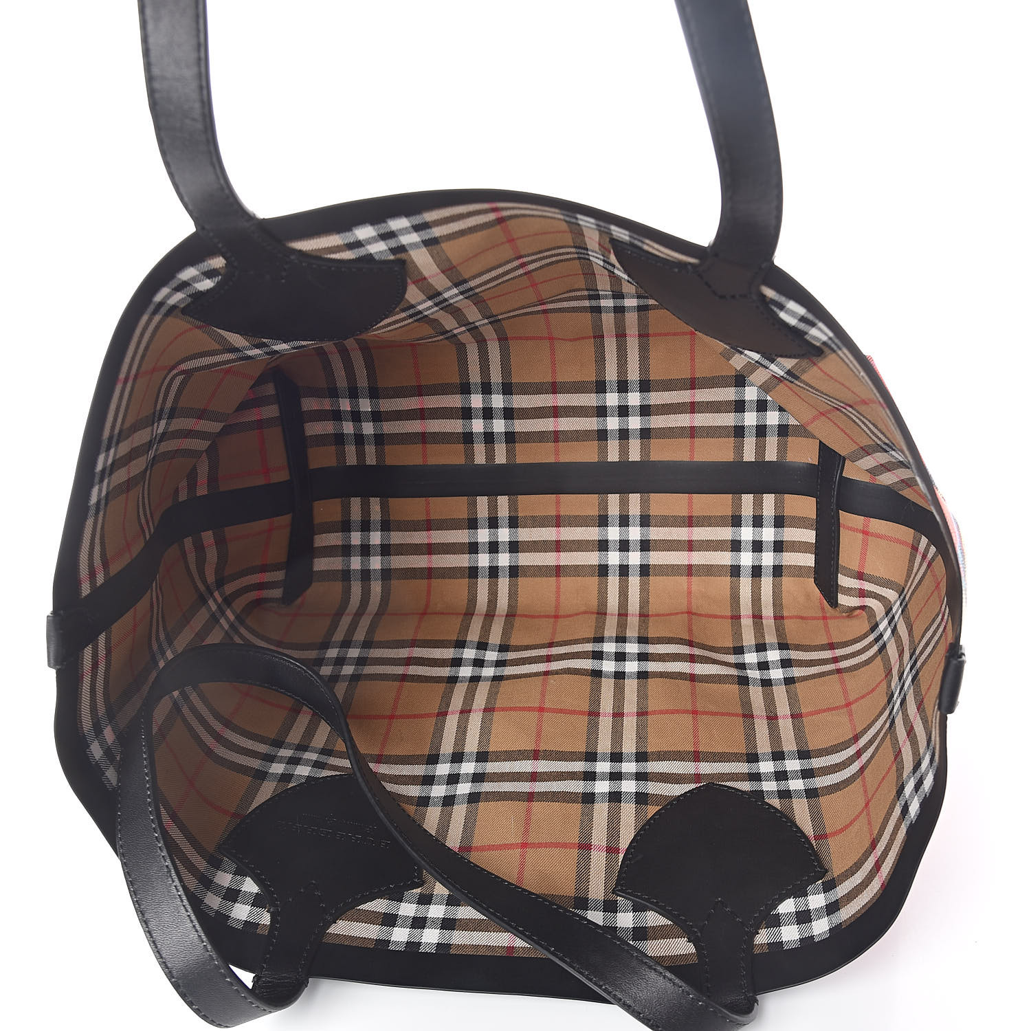 the giant reversible tote in vintage check