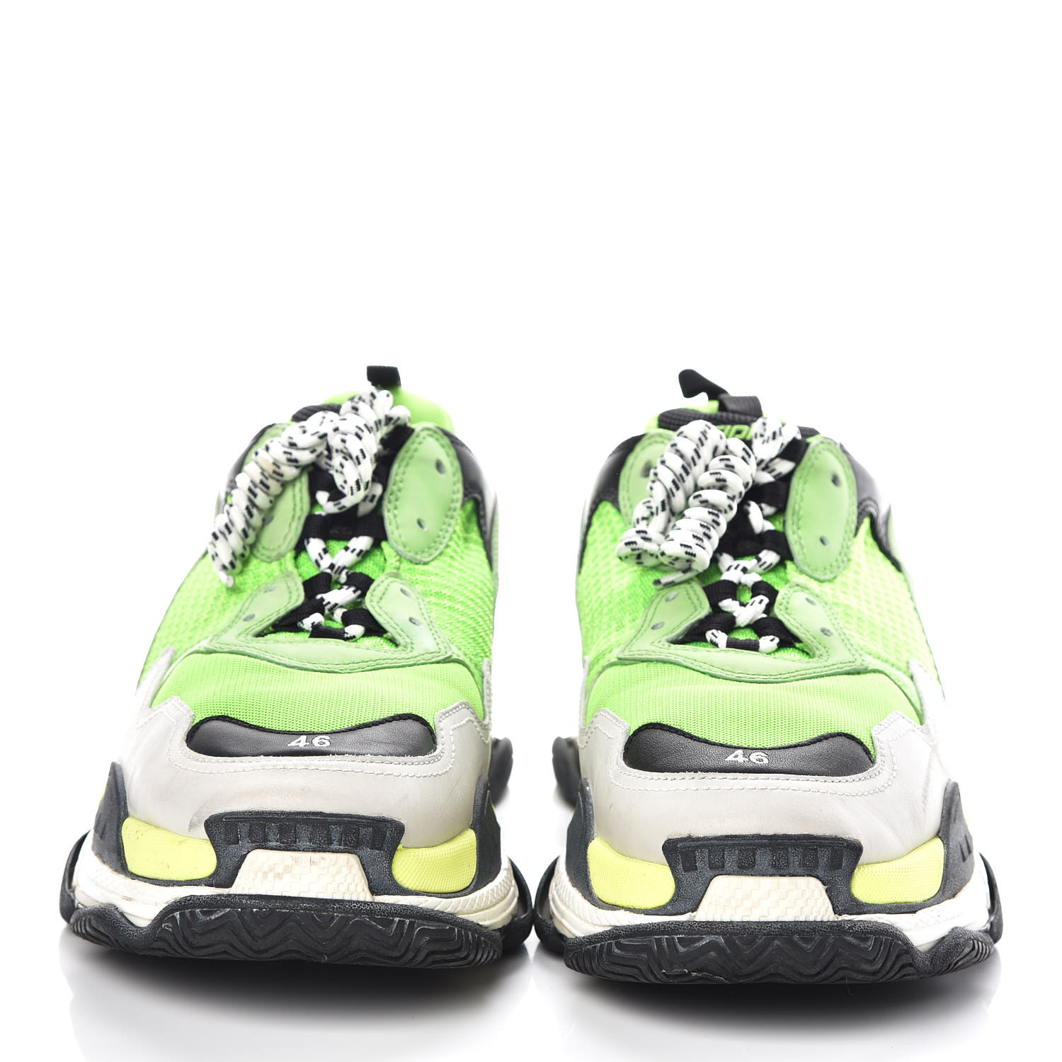 balenciaga vert fluo triple s