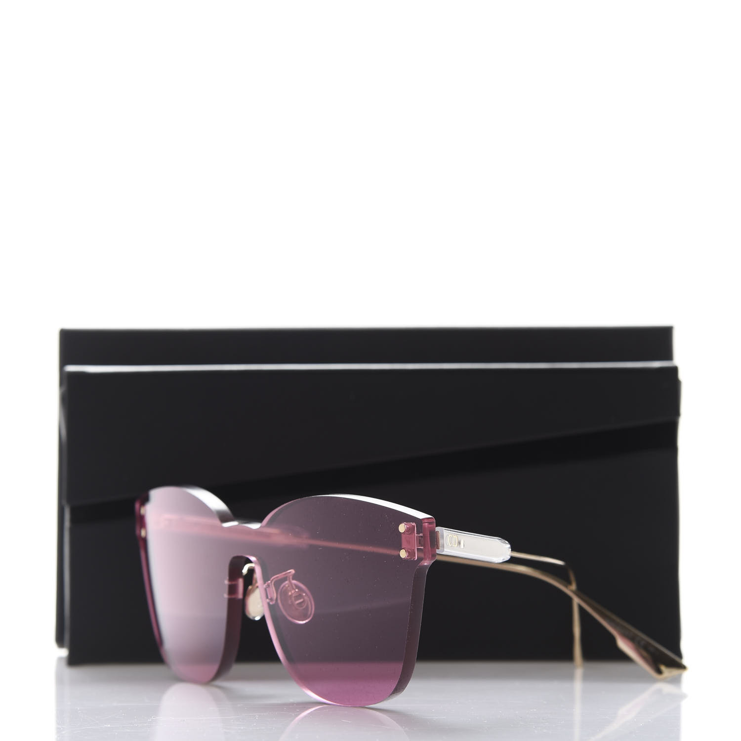 CHRISTIAN DIOR Mirrored Color Quake 2 Sunglasses Fuchsia 669398 | FASHIONPHILE