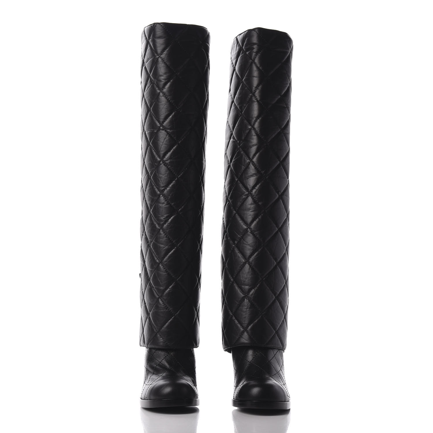 chanel boots thigh high