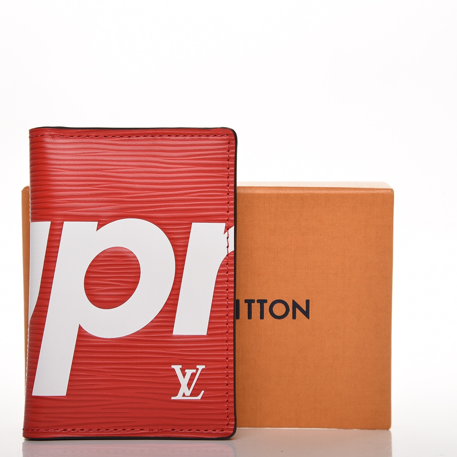Louis Vuitton X Supreme Slender Wallet Epi Reduction