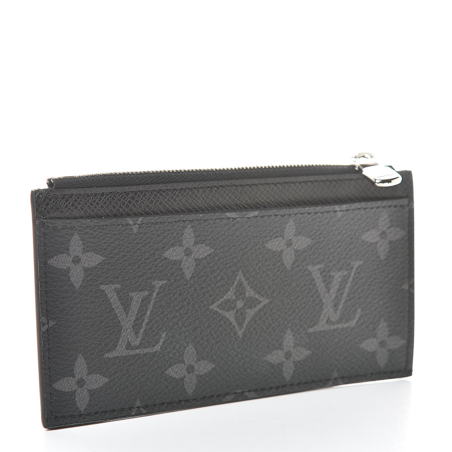 Louis Vuitton Coin Card Holder Monogram Taigarama Silver Brand New From  Paris