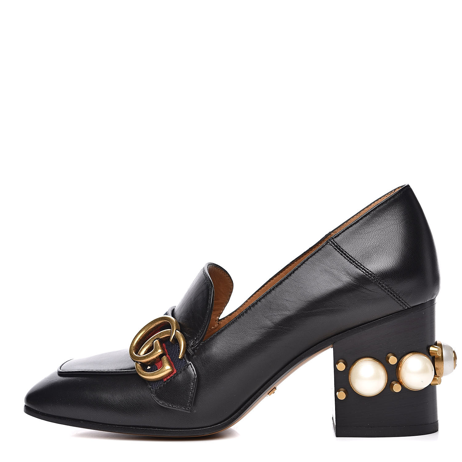loafers with pearls on heel