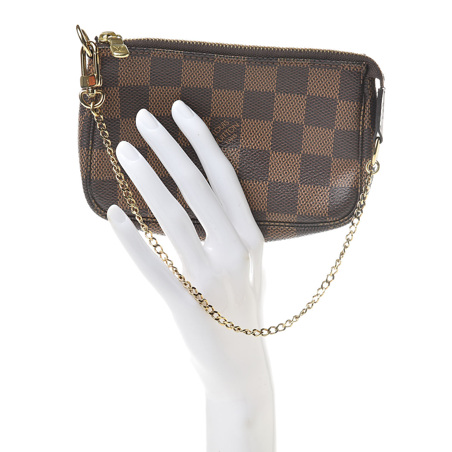 louis vuitton pochette accessoires damier ebene mini brown