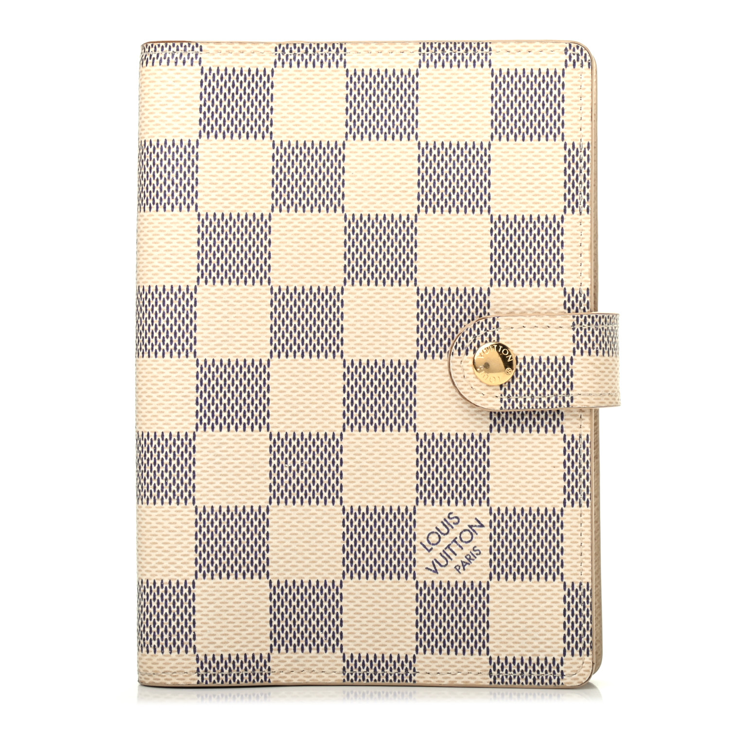 LOUIS VUITTON Damier Azur Large Ring Agenda Cover 100471