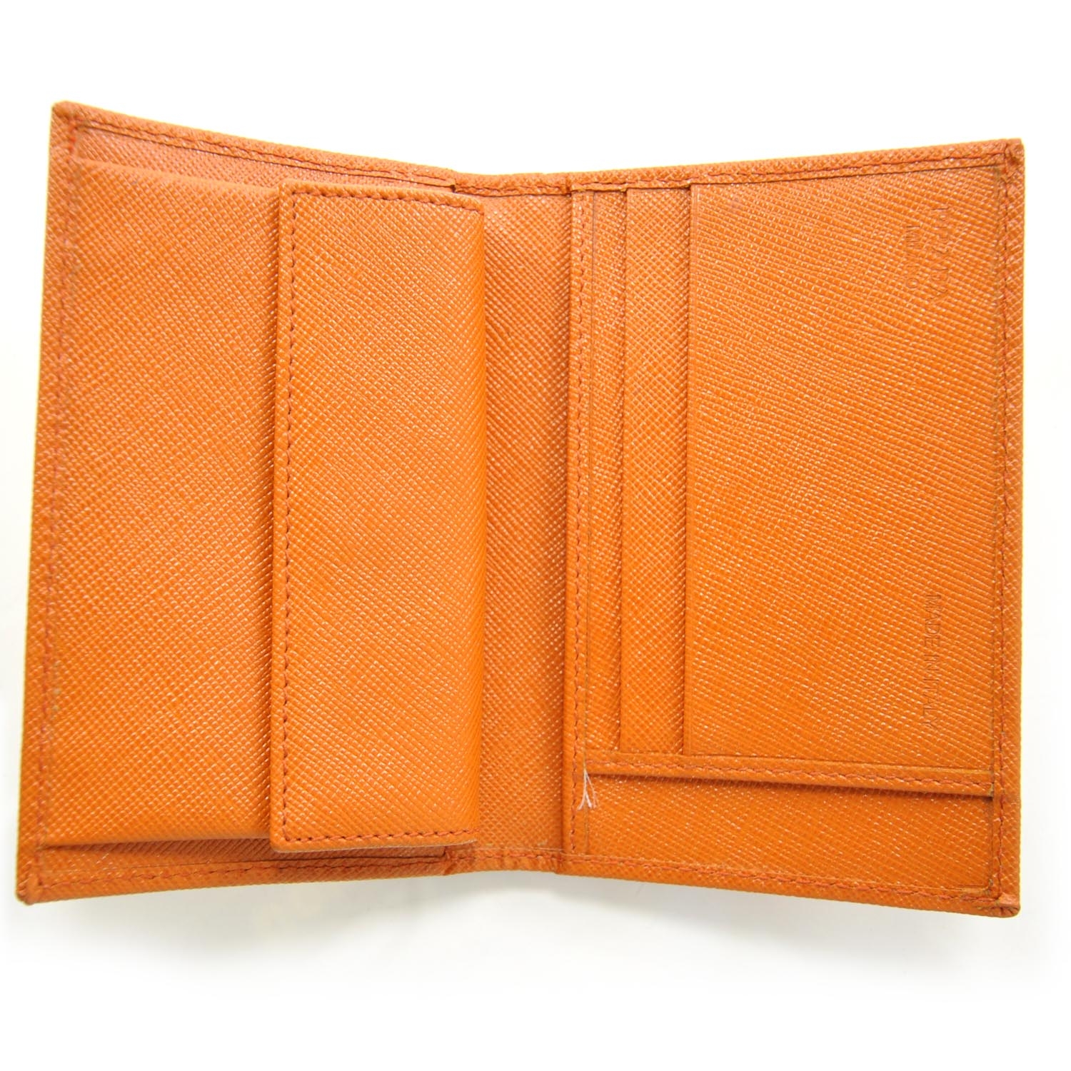 prada card holder orange