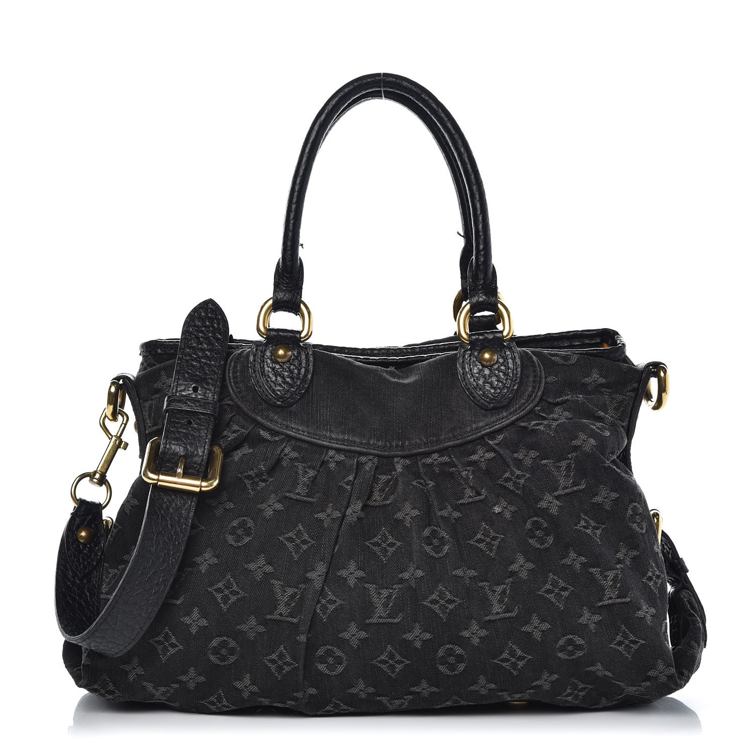 LOUIS VUITTON Denim Neo Cabby MM Black 343360