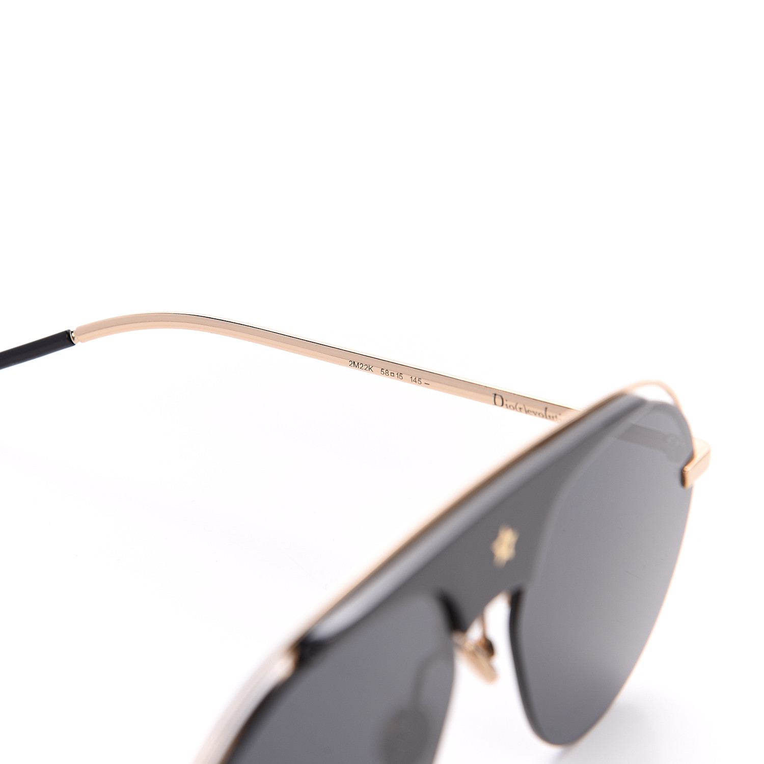 CHRISTIAN DIOR Dio(r)evolution Sunglasses Black 570708 | FASHIONPHILE