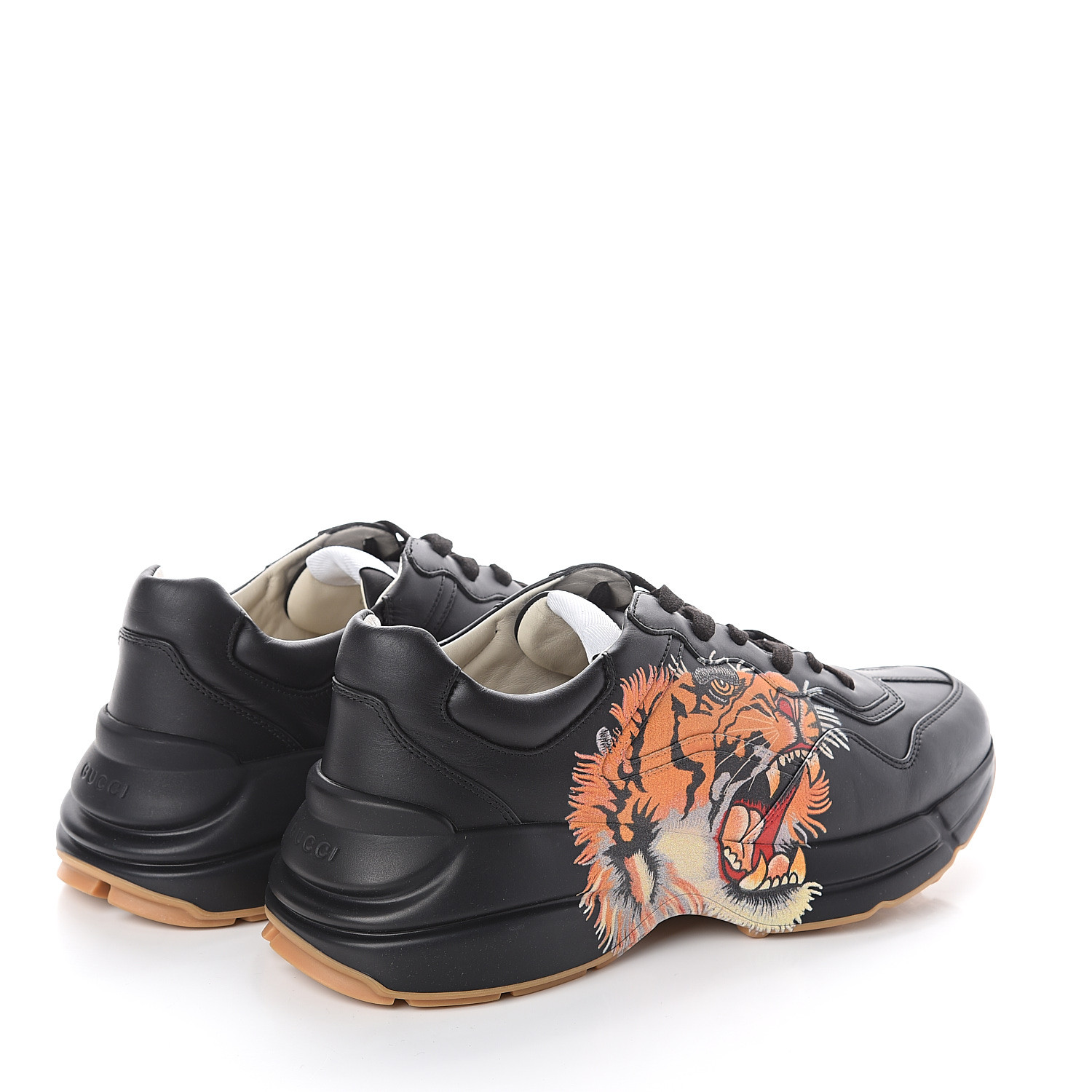 men's rhyton leather sneaker with tigers