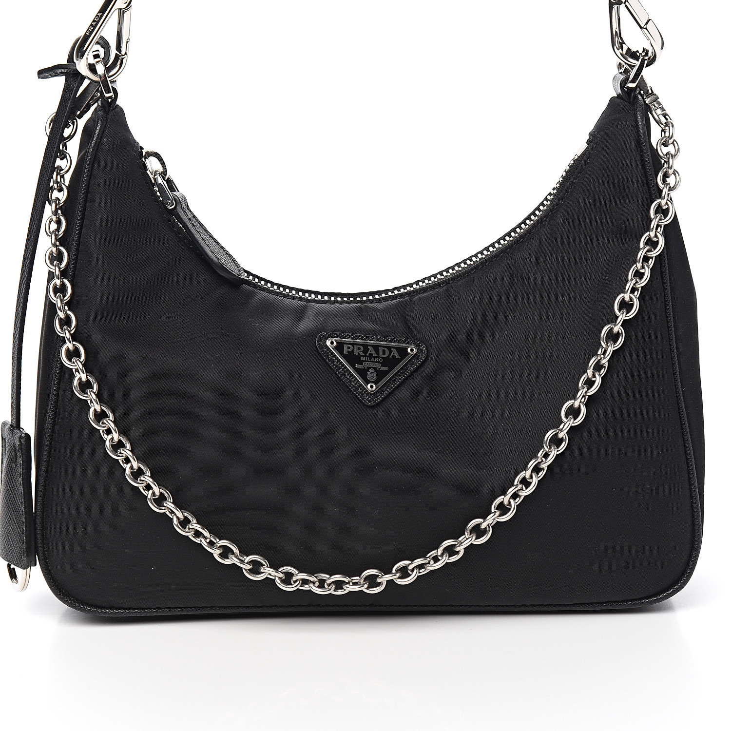 PRADA Nylon Re-Edition 2005 Shoulder Bag Black 570006