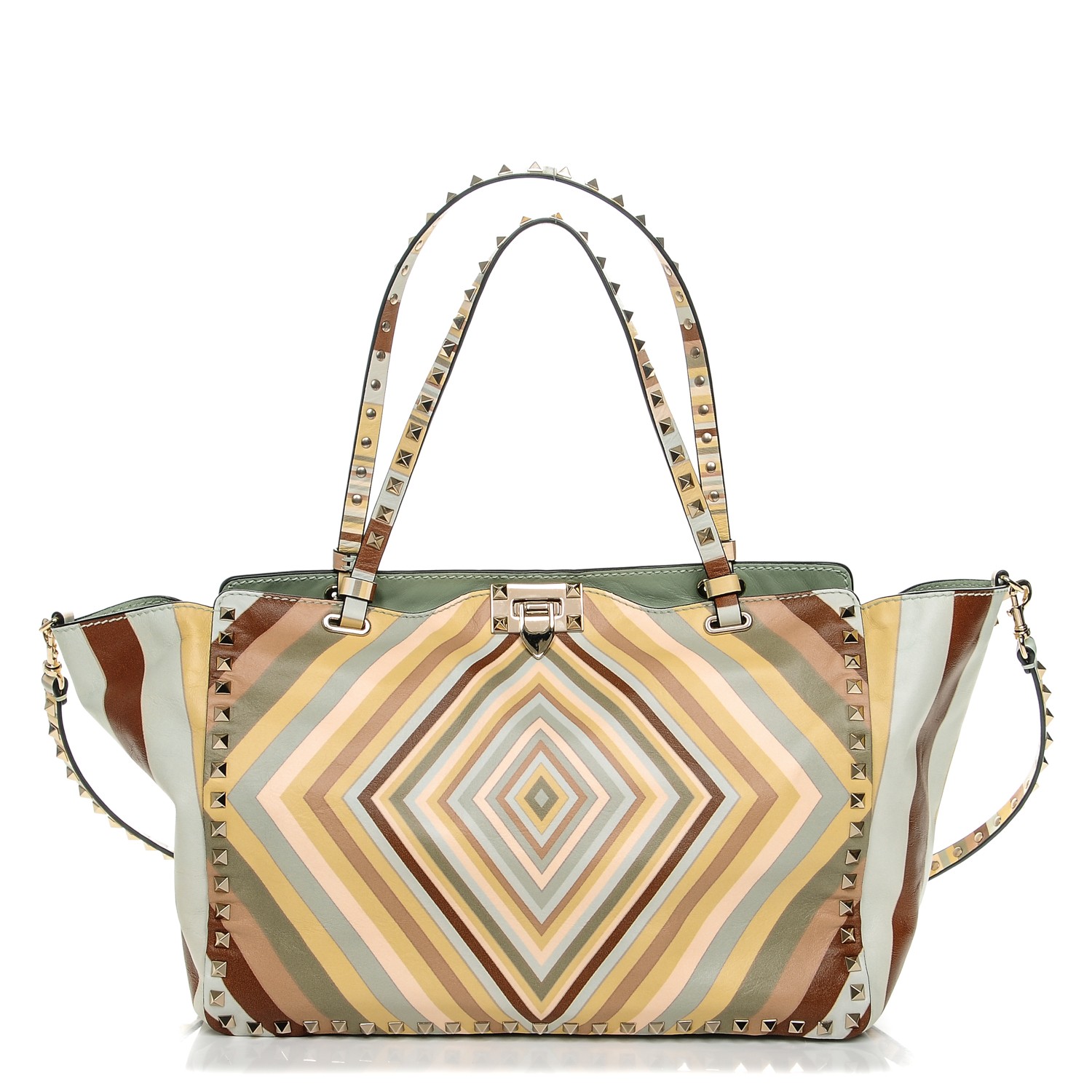 valentino multicolor rockstud bag