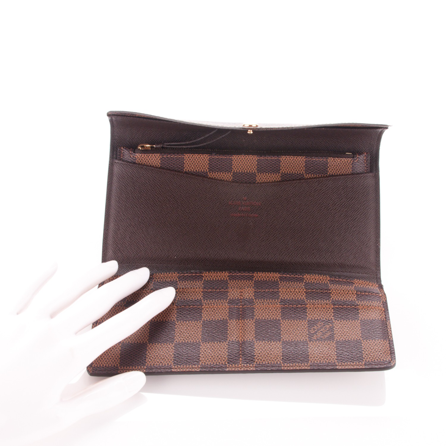 lv damier ebene wallet price