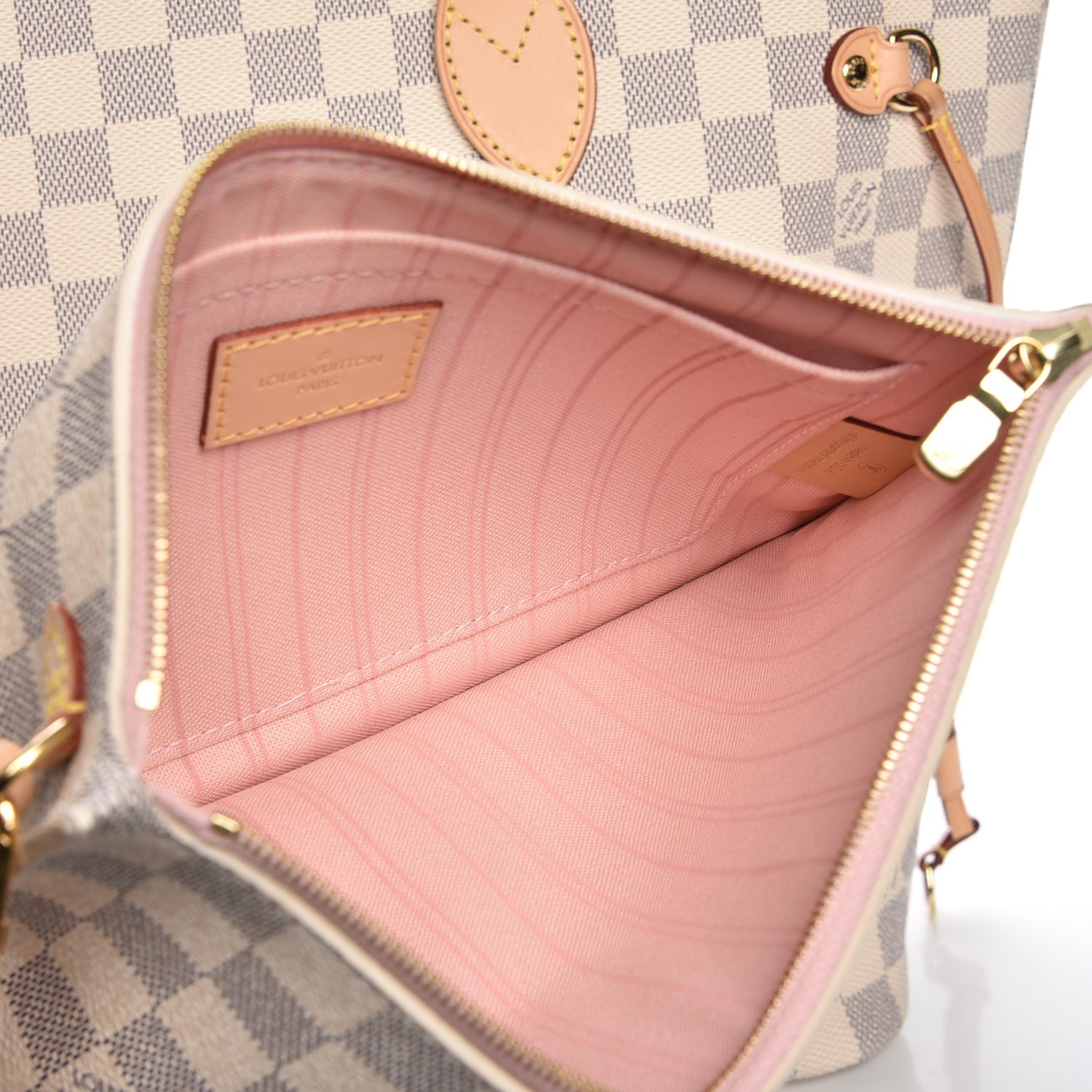 neverfull gm damier azur rose ballerine