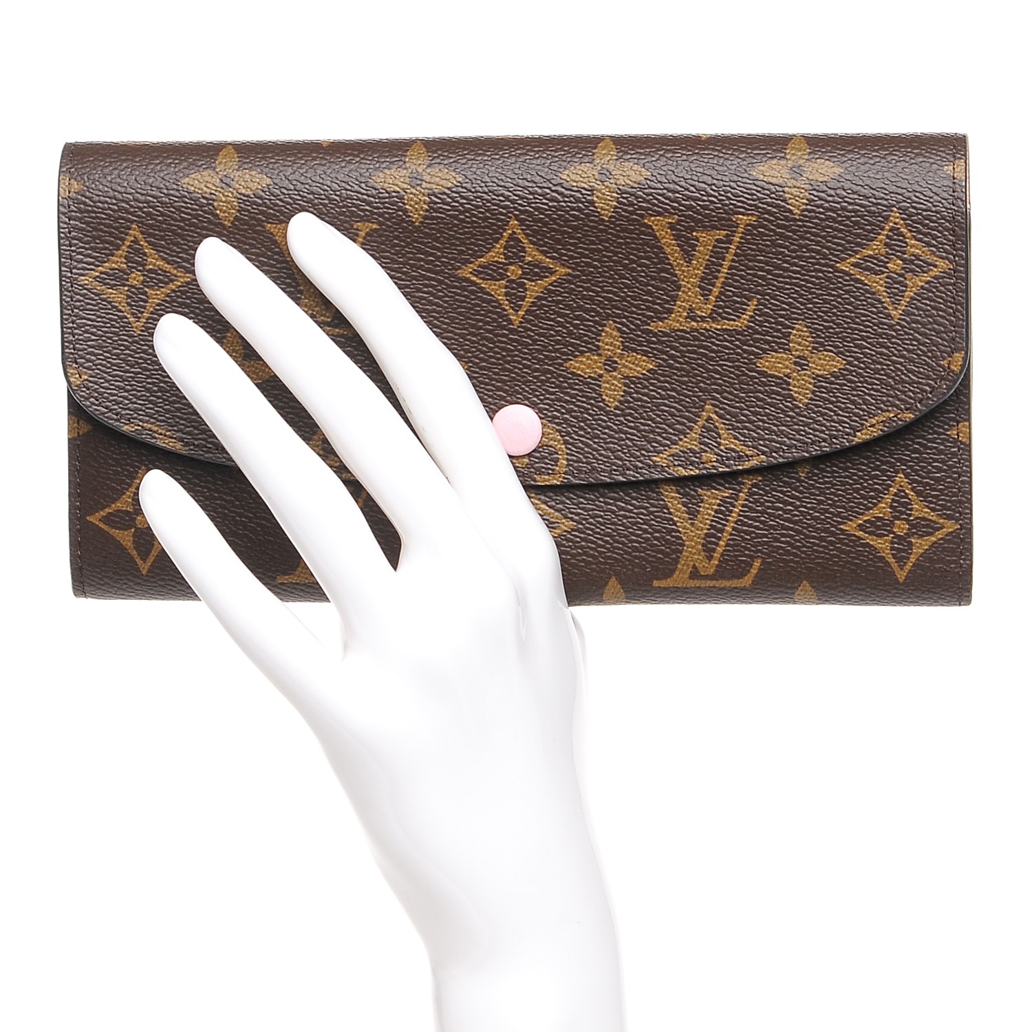 Louis Vuitton Emilie Wallet Rose Ballerine Monogram