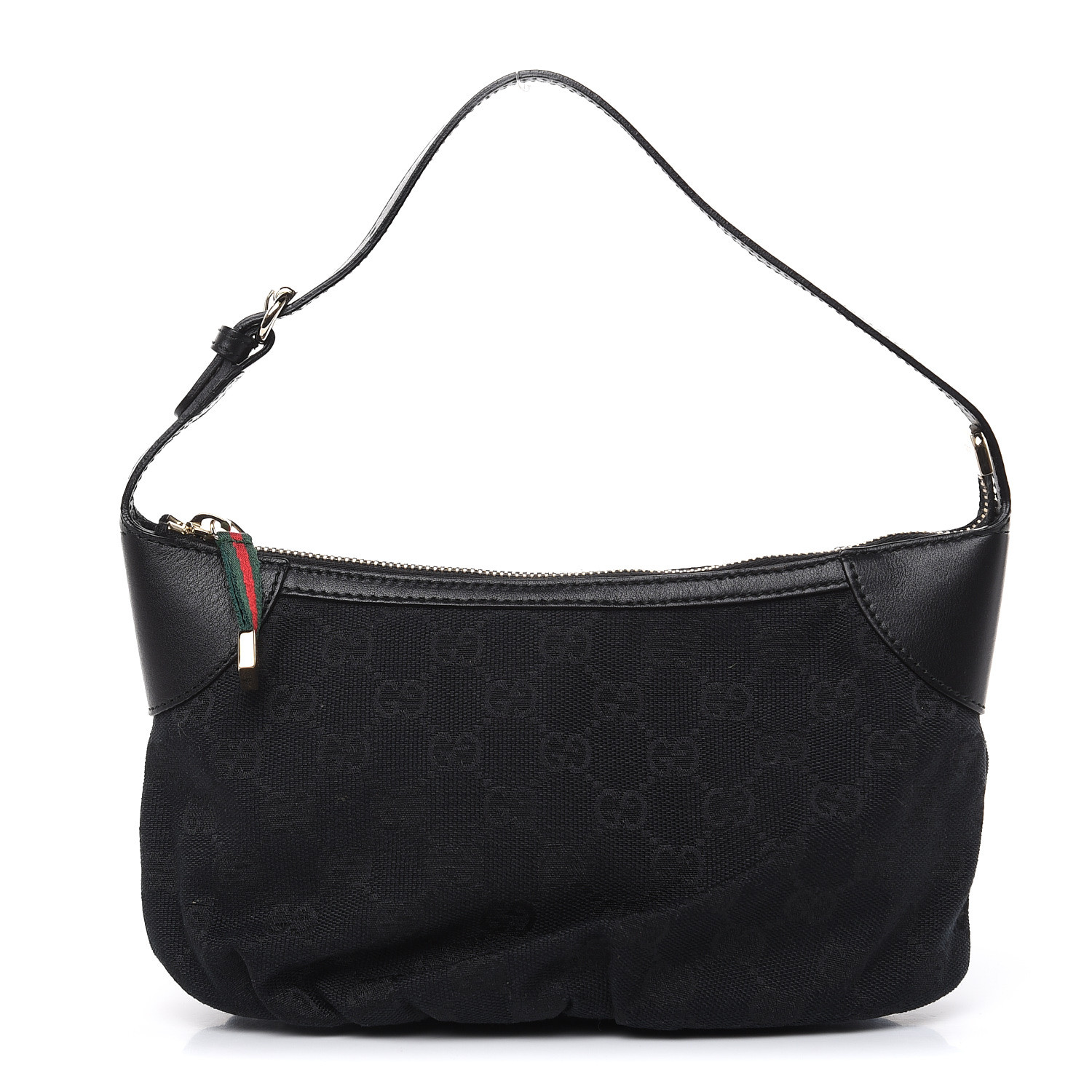 GUCCI Monogram Pochette Black 477797