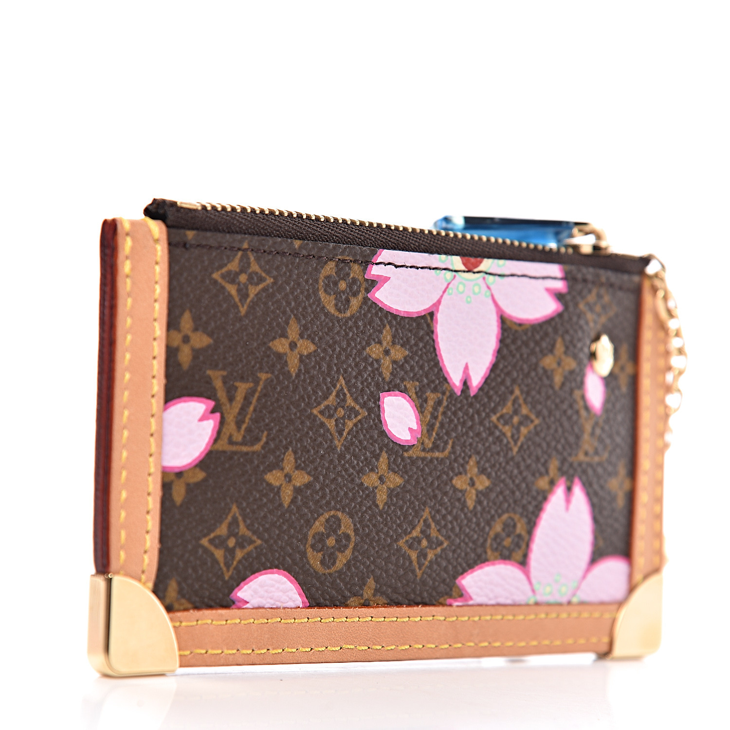 Louis Vuitton Cherry Blossom Key Pouch - Pink Wallets, Accessories -  LOU46912