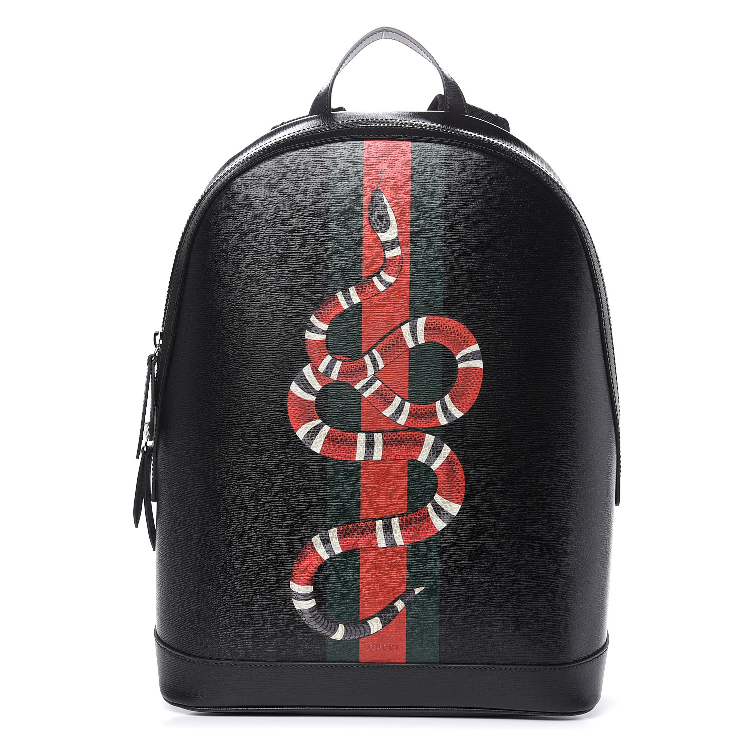 GUCCI Calfskin King Snake Backpack Black 492471