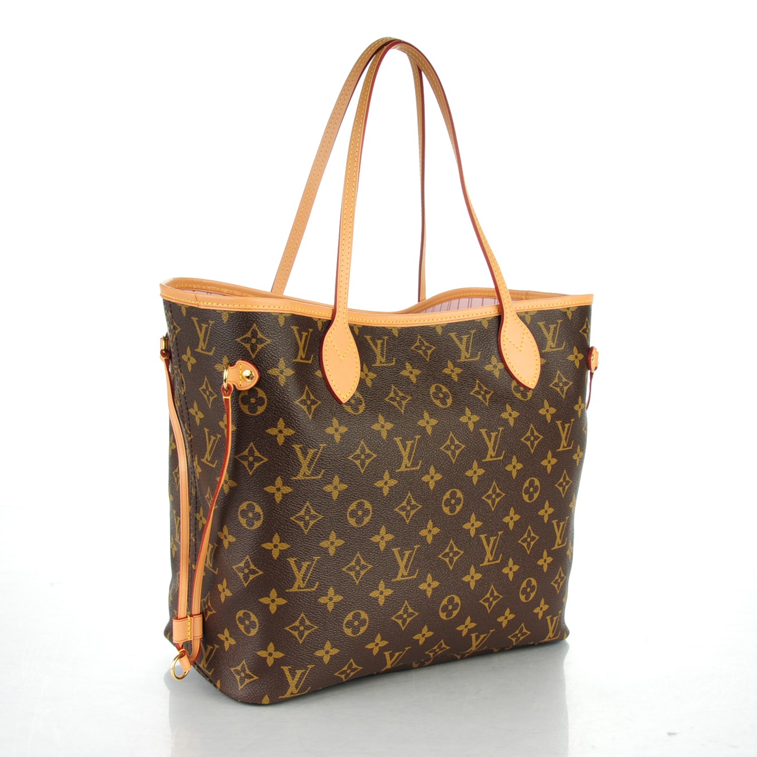 LOUIS VUITTON Monogram Saint Tropez V Neverfull MM Rose Ballerine 153732