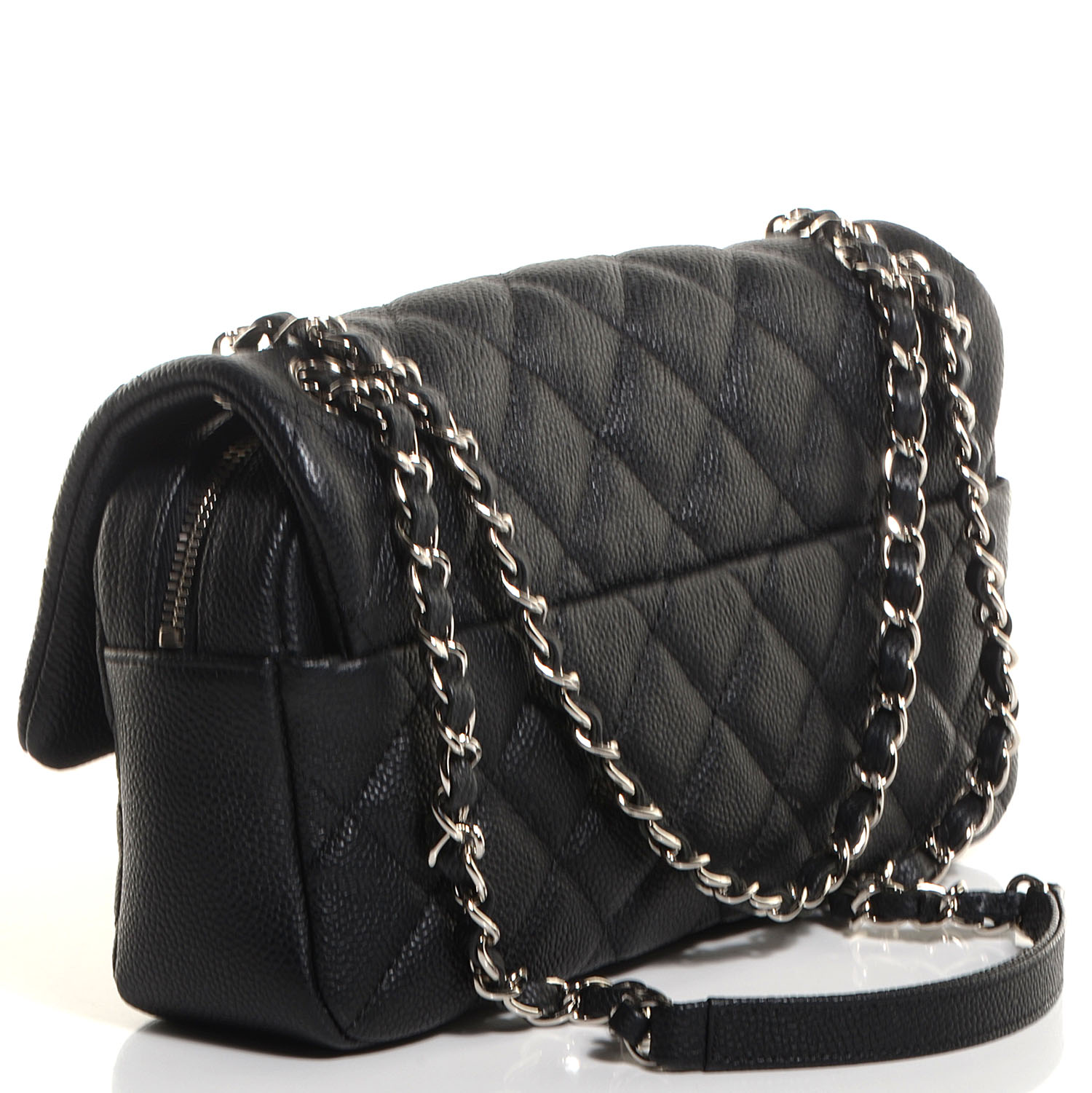 CHANEL Easy Caviar Medium Flap Black 90106