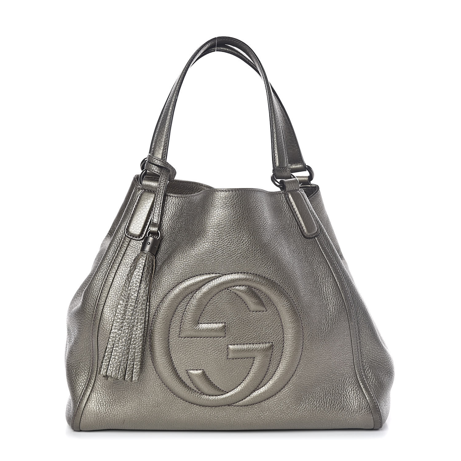 gucci metallic soho bag