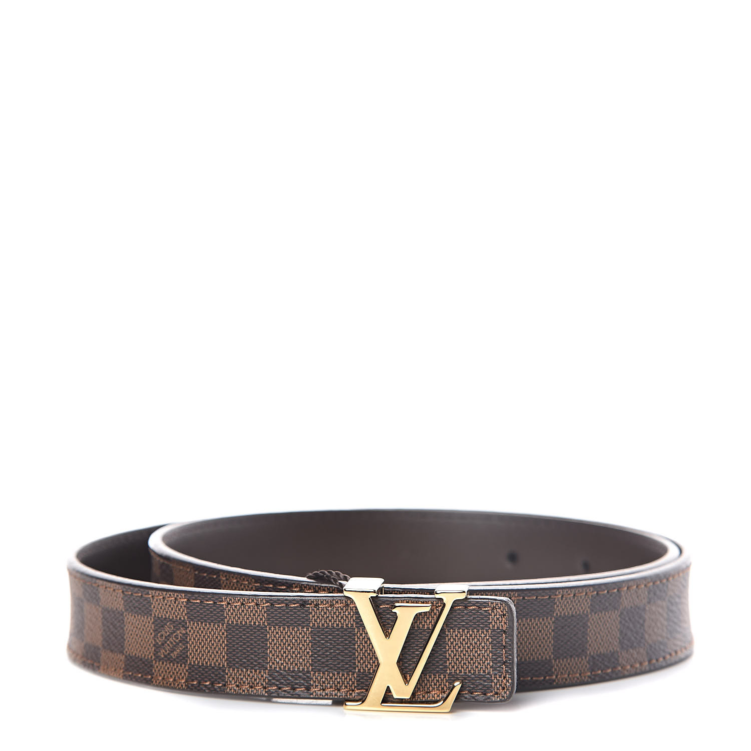Louis Vuitton Canvas Damier Graphite LV Initiales Belt