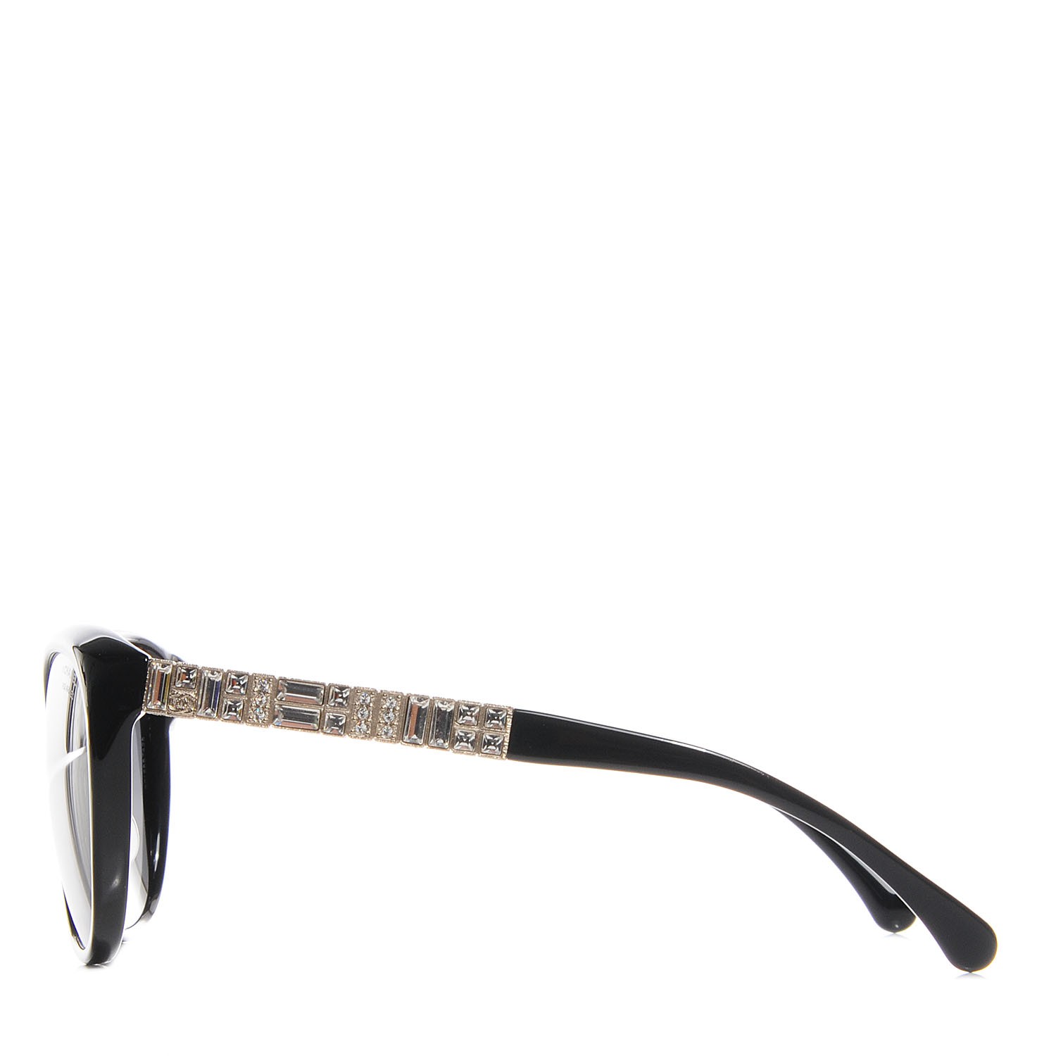 CHANEL Crystal Baguette Polarized Cat Eye Sunglasses 5309-B-A 98499