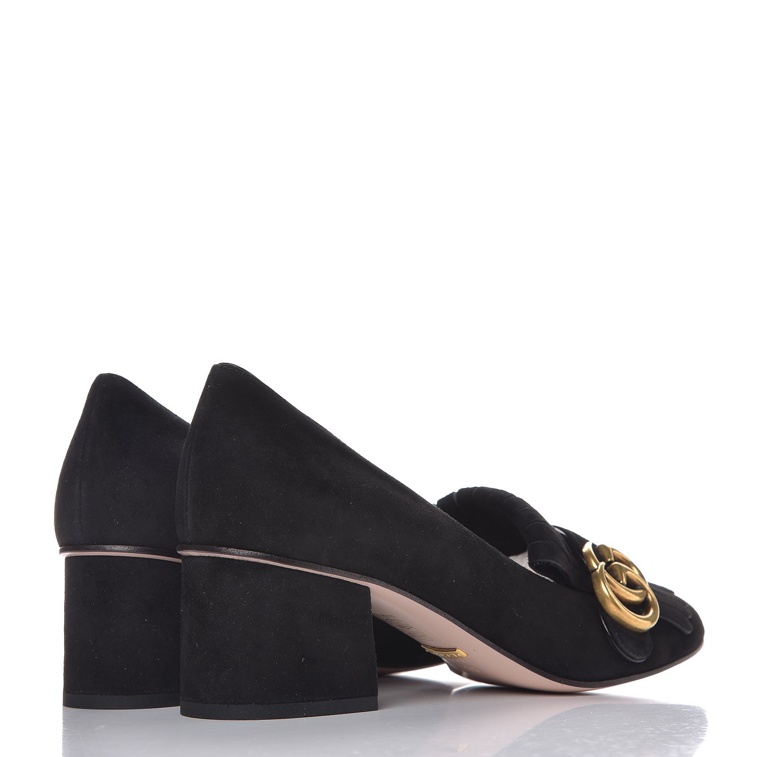 gucci black suede pumps