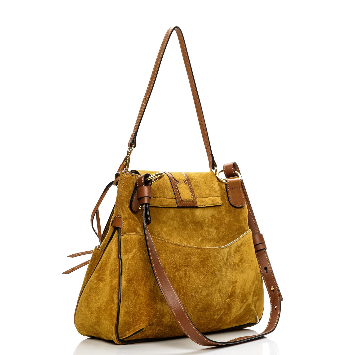 suede shoulder handbag