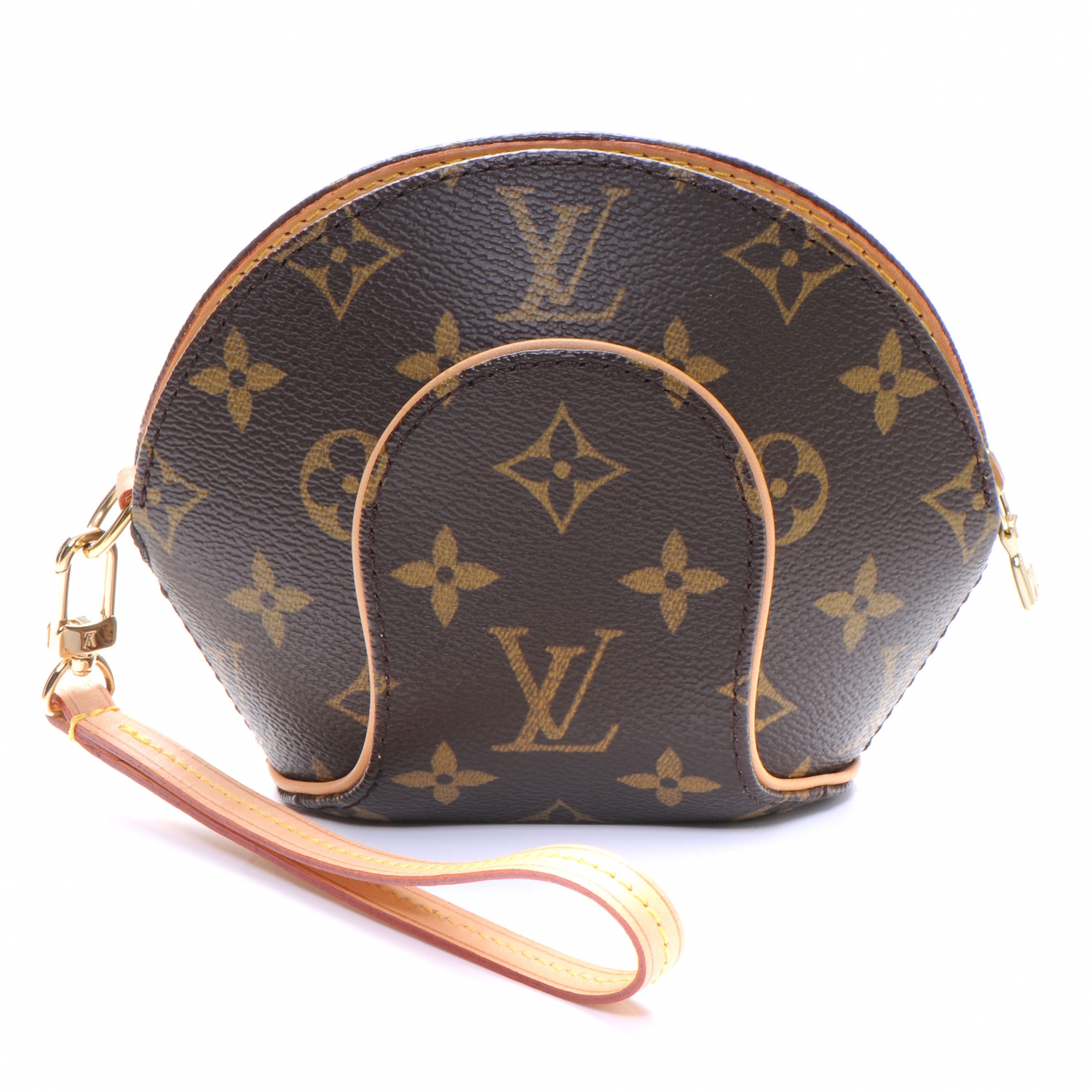 LOUIS VUITTON Monogram Mini Ellipse Wristlet 47974 | FASHIONPHILE