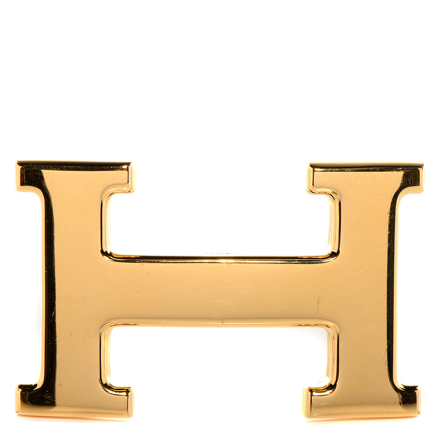 HERMES Polished Constance 32mm H Belt Buckle Gold Plated 90639