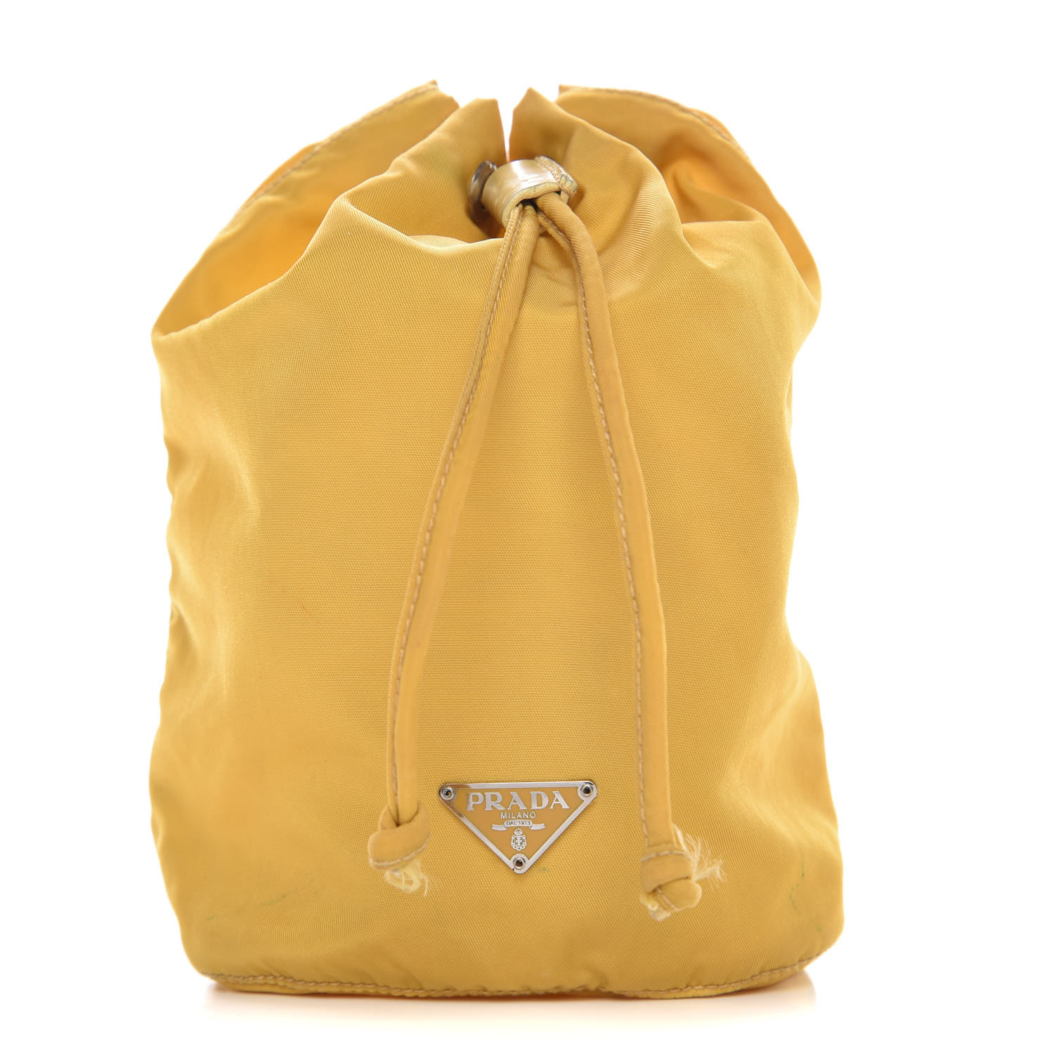 prada yellow nylon bag